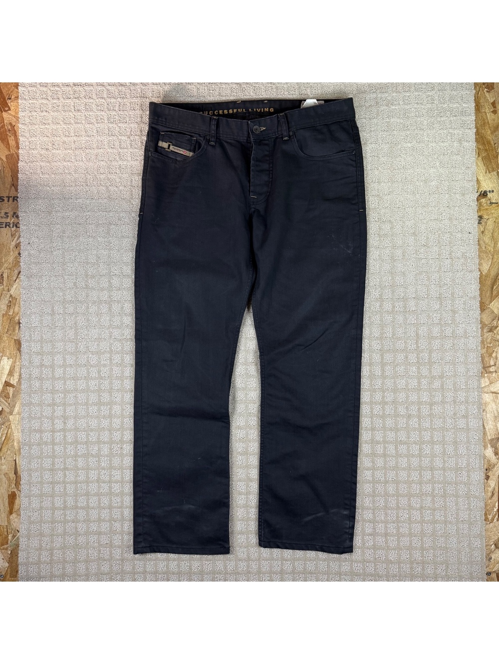 Diesel Braddom Slim Straight Jeans 34x29.5 Black